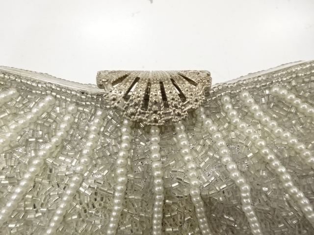  アンティーク　ビーズ　ハンドバッグ